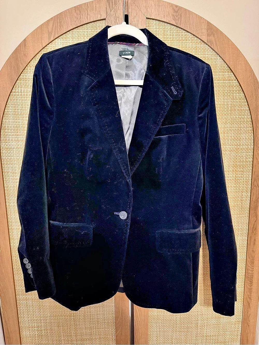 J.Crew Women's Black Velvet Blazer Size 10